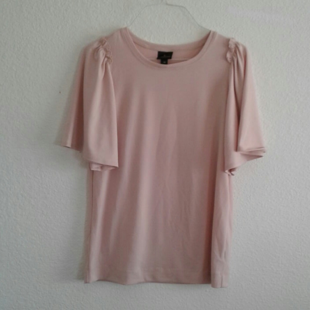 Worthington cream pink blouse